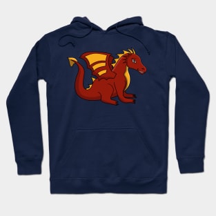 red orange dragon cartoon Hoodie